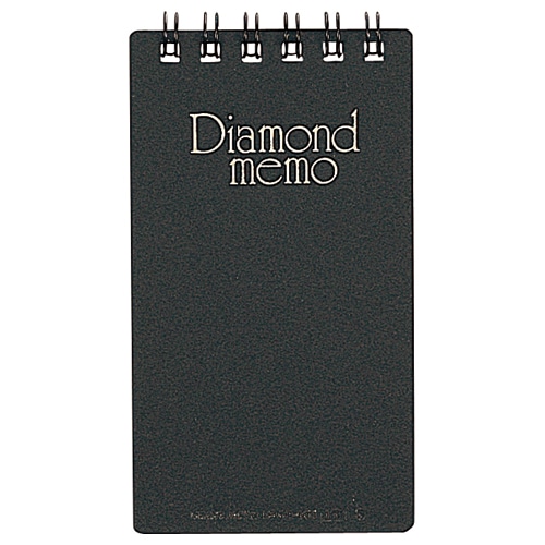 ミドリ ダイヤメモ<S> 黒 19001-011 10冊/セット(ご注文単位1セット)【直送品】