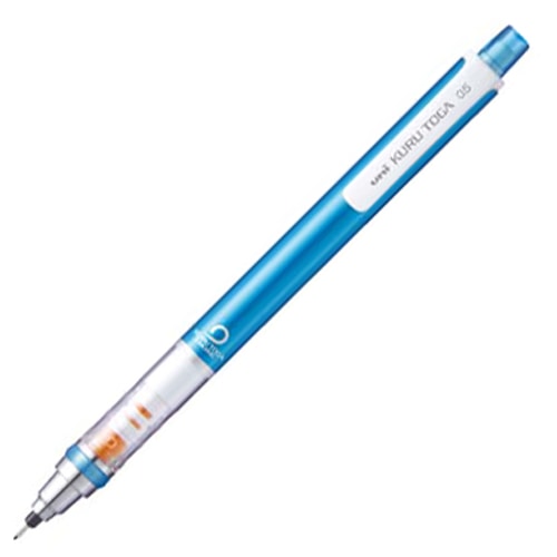 三菱鉛筆 シャープペンシル クルトガ スタンダードモデル 0.5mm (軸色：ブルー) M54501P.33 1本（ご注文単位1本）【直送品】