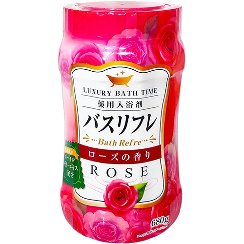 ライオンケミカル 薬用入浴剤バスリフレ ローズの香り 本体 680g 1本(ご注文単位1本)【直送品】