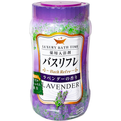 ライオンケミカル 薬用入浴剤バスリフレ ラベンダーの香り 本体 680g 1本(ご注文単位1本)【直送品】