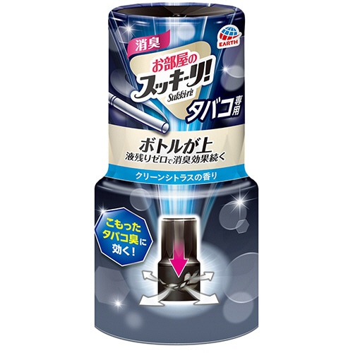 アース製薬 お部屋のスッキーリ! タバコ用 クリーンシトラス 400ml 1個(ご注文単位1個)【直送品】