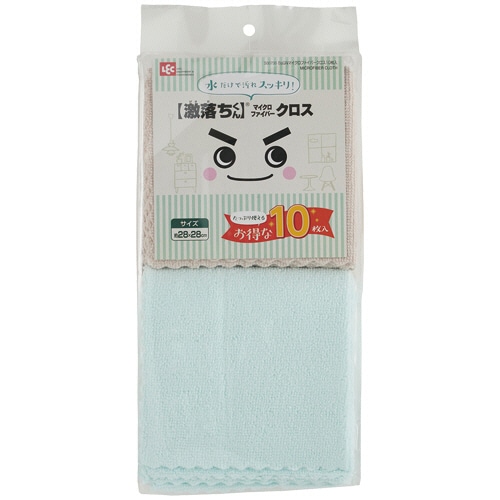 レック 激落ちくん マイクロファイバークロス S00735 10枚/袋(ご注文単位1袋)【直送品】