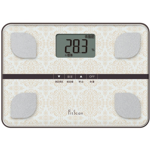 タニタ 体組成計 FitScan ホワイト FS-103-WH 1台(ご注文単位1台)【直送品】