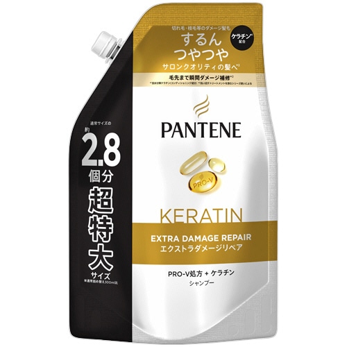 P&G パンテーン エクストラダメージケア シャンプー つめかえ用 超特大 860ml 1パック(ご注文単位1パック)【直送品】
