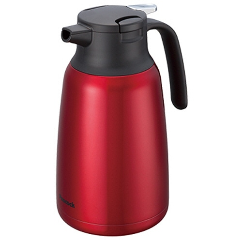 ピーコック ステンレス製 ハンディポット 1.5L レッド AHR-150-R 1個(ご注文単位1個)【直送品】