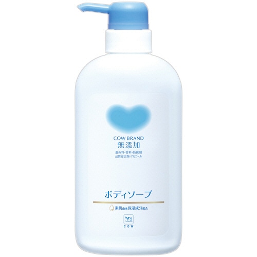 牛乳石鹸共進社 カウブランド 無添加ボディソープ ポンプ付 500ml 1本(ご注文単位1本)【直送品】