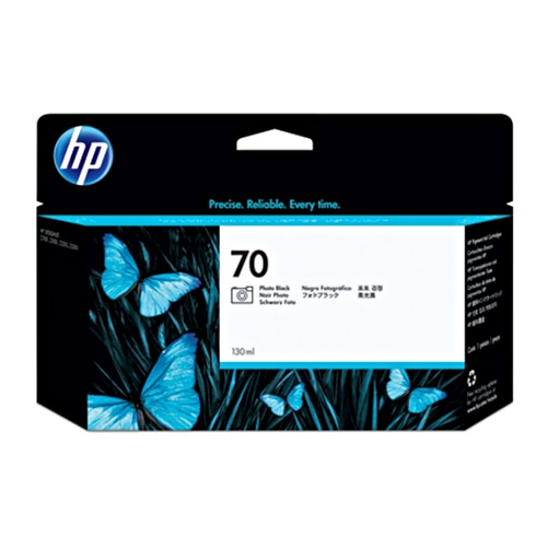 HP HP70 インクカートリッジ フォトブラック 130ml 顔料系 C9449A 1個(ご注文単位1個)【直送品】