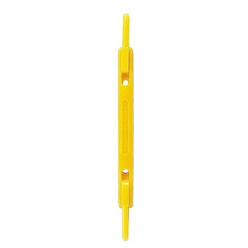 リヒトラブ　ルーパーファスナー　足間隔80mm　約150枚収容　2穴　黄　F-1-5　1パック（5本）（ご注文単位1パック）【直送品】