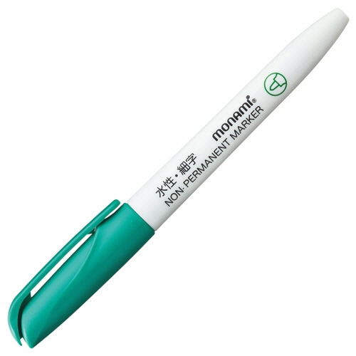 モナミ NON-PERMANENT MARKER(ACCU LINER PEN X-FINE) 緑 12904 1本(ご注文単位1本)【直送品】