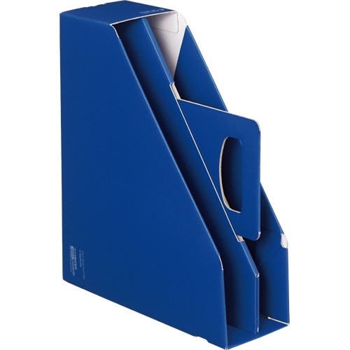 コクヨ　ファイルボックス＜KaTaSu＞取っ手付き・スタンドタイプ　ブルー　フ-KES470NB　1冊（ご注文単位1冊）【直送品】
