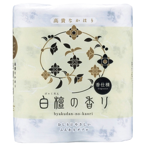 四国特紙　トイレットペーパー　白檀の香り　ダブル　芯あり　30m　1パック（4ロール）（ご注文単位1パック）【直送品】
