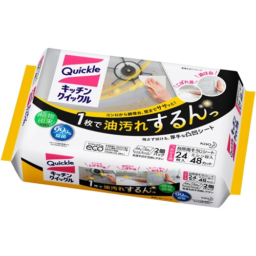 花王 キッチンクイックル つめかえ用 1パック(24枚)(ご注文単位1パック)【直送品】