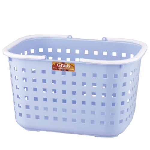 アスベル グレディバスケット M クリアブルー 1個(ご注文単位1個)【直送品】