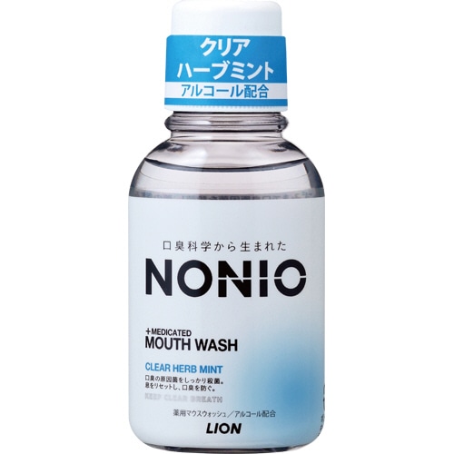 ライオン　NONIO　マウスウォッシュ　クリアハーブミント　80ml　1本（ご注文単位1本）【直送品】