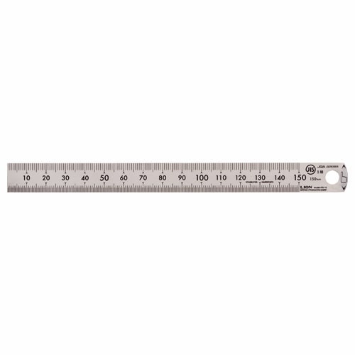 ライオン事務器　ステンレス定規　15cm　PS-15　1本（ご注文単位1本）【直送品】
