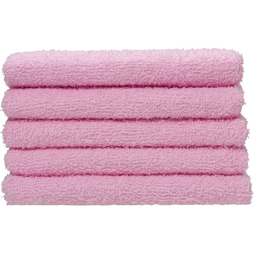 フェイスタオル ピンク 230匁 1パック(5枚)(ご注文単位1パック)【直送品】