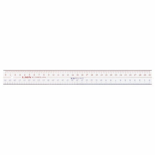 ライオン事務器　アクリル直線定規　30cm　No.10　1セット（10本）（ご注文単位1セット）【直送品】