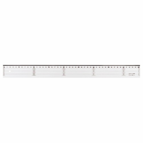 ライオン事務器　アクリル直線定規　45cm　A-15　1セット（10本）（ご注文単位1セット）【直送品】