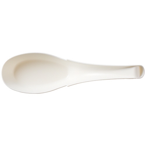 SWAN 惣菜用レンゲ バイオ入り 14cm 単袋 100本/パック(ご注文単位1パック)【直送品】