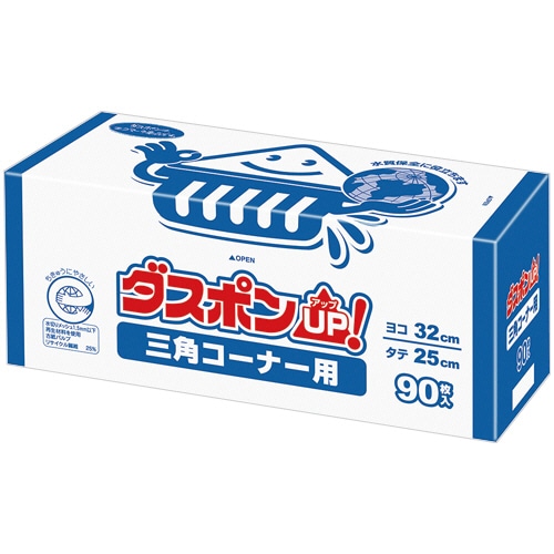 白元アース ダスポンUP! 三角コーナー用 S3010-00 1パック(90枚)/パック(ご注文単位1パック)【直送品】