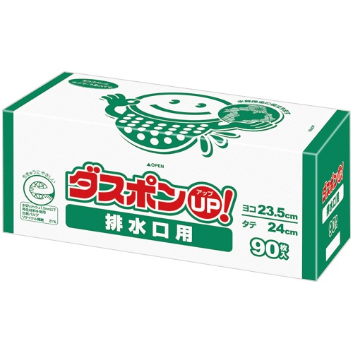 白元アース ダスポンUP! 排水口用 S3020-00 1パック(90枚)/パック(ご注文単位1パック)【直送品】