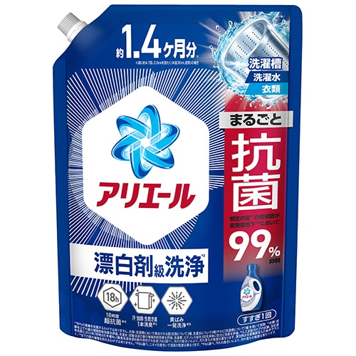 P&G アリエール ジェル つめかえ用 超ジャンボサイズ 1000g 1パック/個(ご注文単位1個)【直送品】