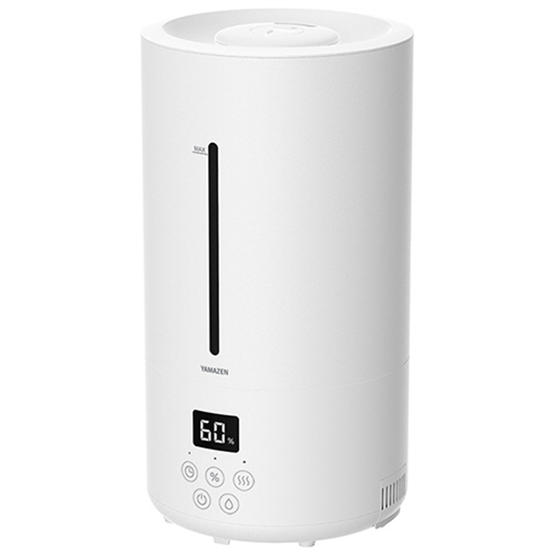 YAMAZEN 湿度センサー付きハイブリッド加湿器 ホワイト MZH-AA50/W 1台(ご注文単位1台)【直送品】