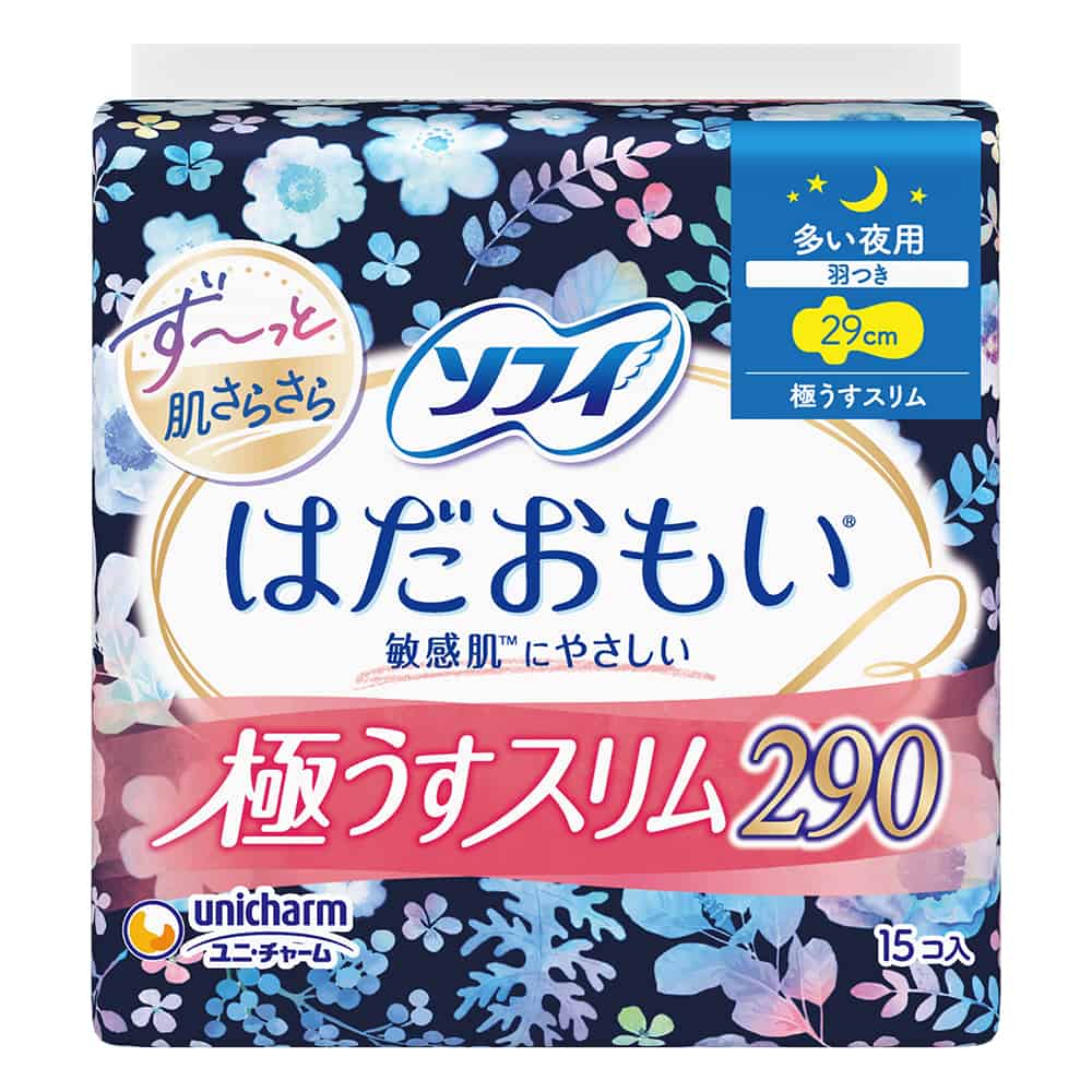 ユニ・チャーム ソフィ はだおもい極うすスリム夜用290 15枚入 1個(ご注文単位1個)【直送品】
