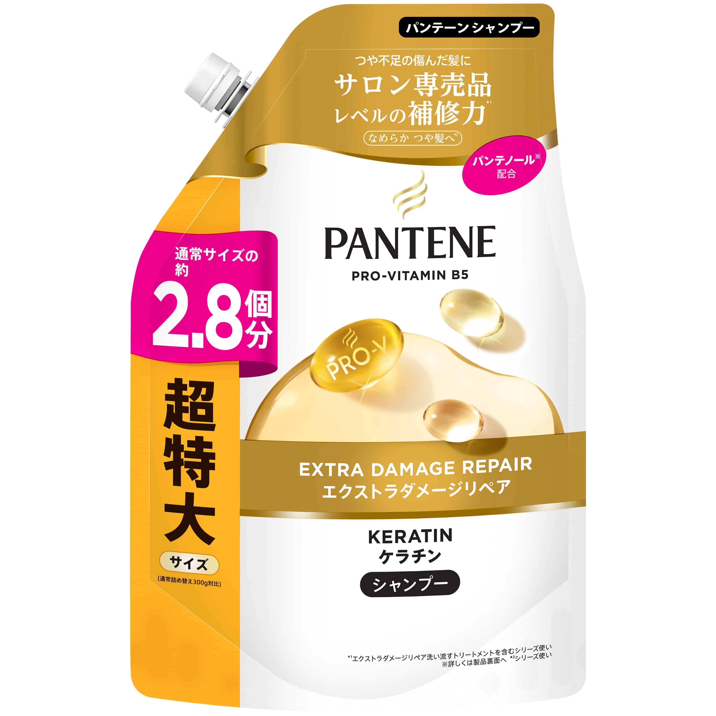 P&Gジャパン パンテーン エクストラダメージケア シャンプー 詰替 超特大サイズ 860ML 1個(ご注文単位1個)【直送品】
