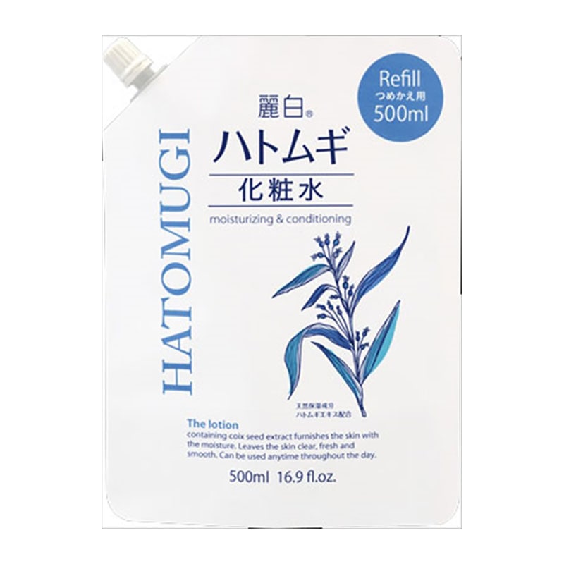 熊野油脂 麗白 ハトムギ 化粧水 詰替 500ML 1個(ご注文単位1個)【直送品】
