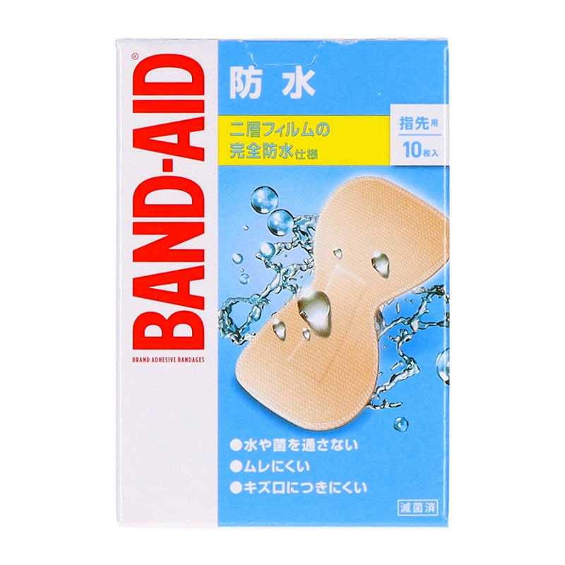 中央物産 バンドエイド 防水 指先用 10枚/個（ご注文単位1個）【直送品】
