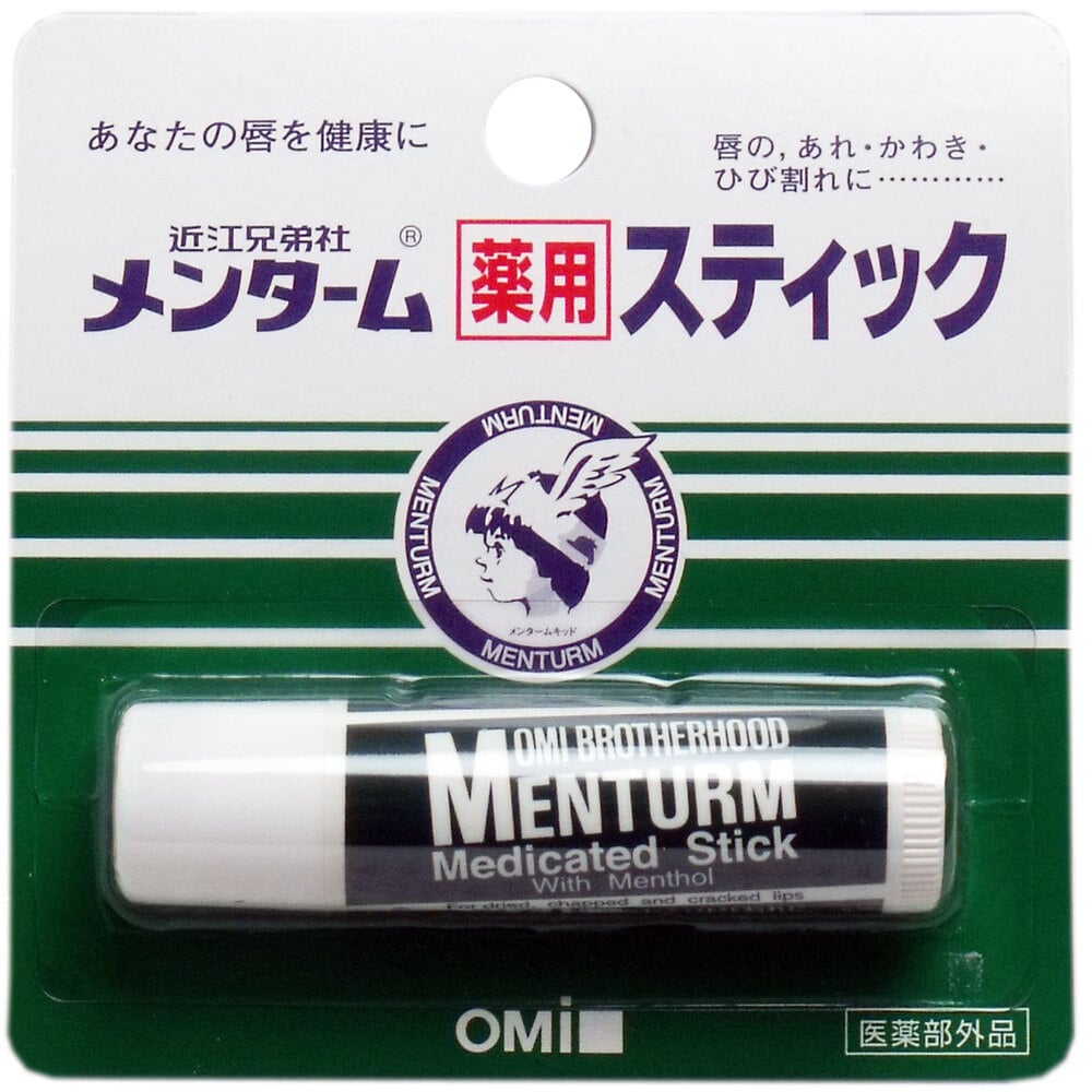 近江兄弟社 メンターム薬用スティック リップクリーム レギュラータイプ 4g 1個(ご注文単位1個)【直送品】