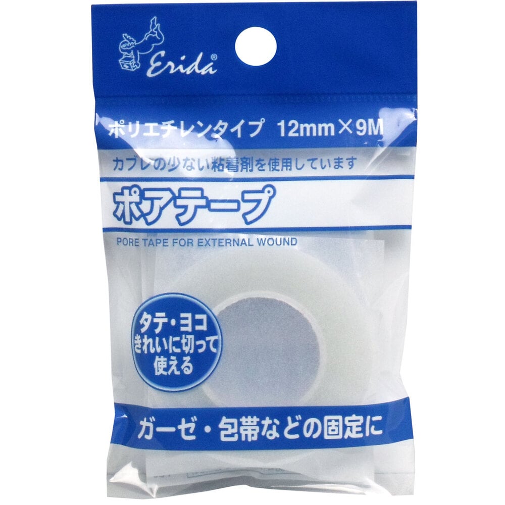 共立薬品工業 ポアテープ ポリエチレンタイプ 12mm×9m 1個(ご注文単位1個)【直送品】