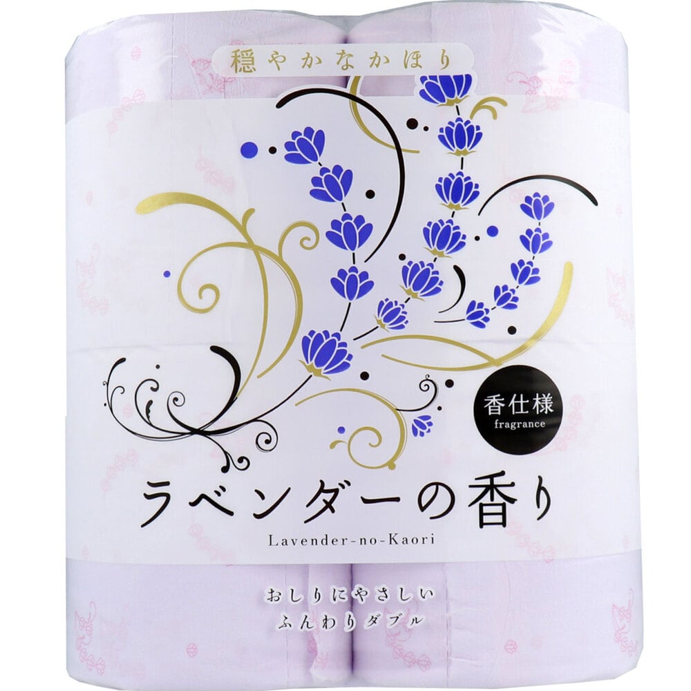 四国特紙 トイレットペーパー ラベンダーの香り ダブル 30m×4ロール 1個(ご注文単位1個)【直送品】