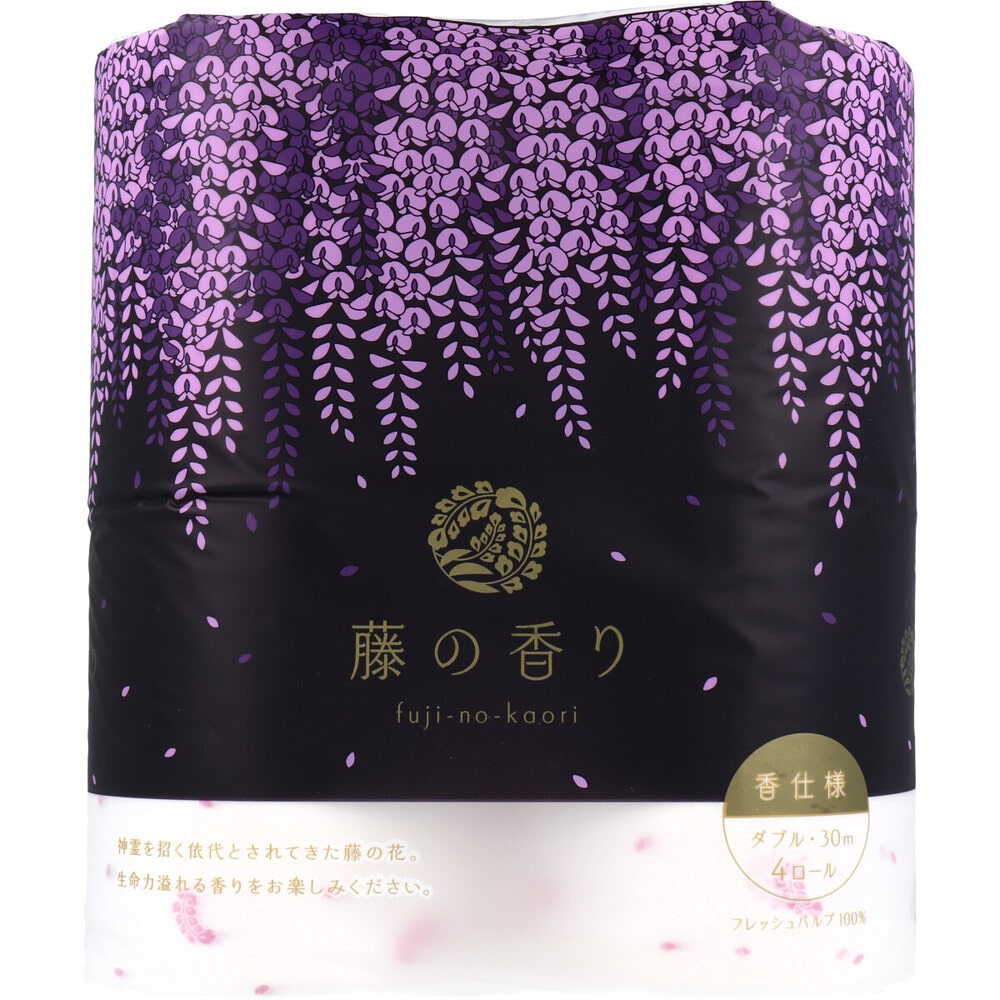 四国特紙 トイレットペーパー 藤の香り ダブル 30m×4ロール 1個(ご注文単位1個)【直送品】