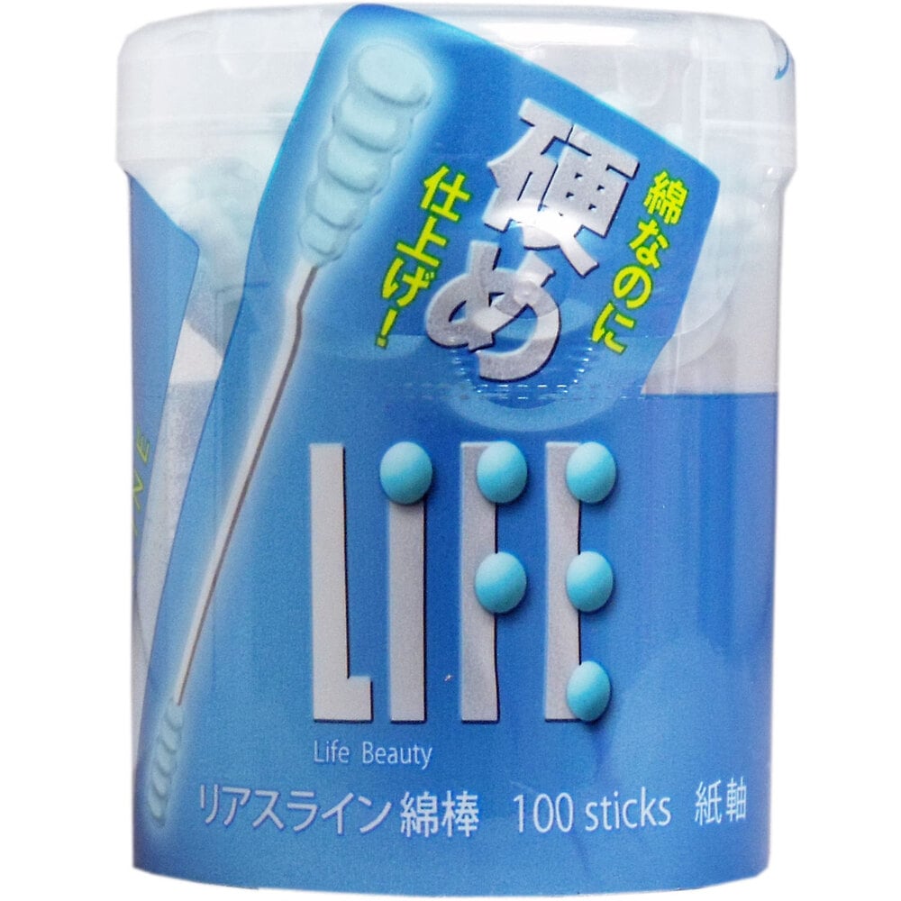 平和メディク ライフ リアスライン綿棒 100本入 1パック(ご注文単位1パック)【直送品】