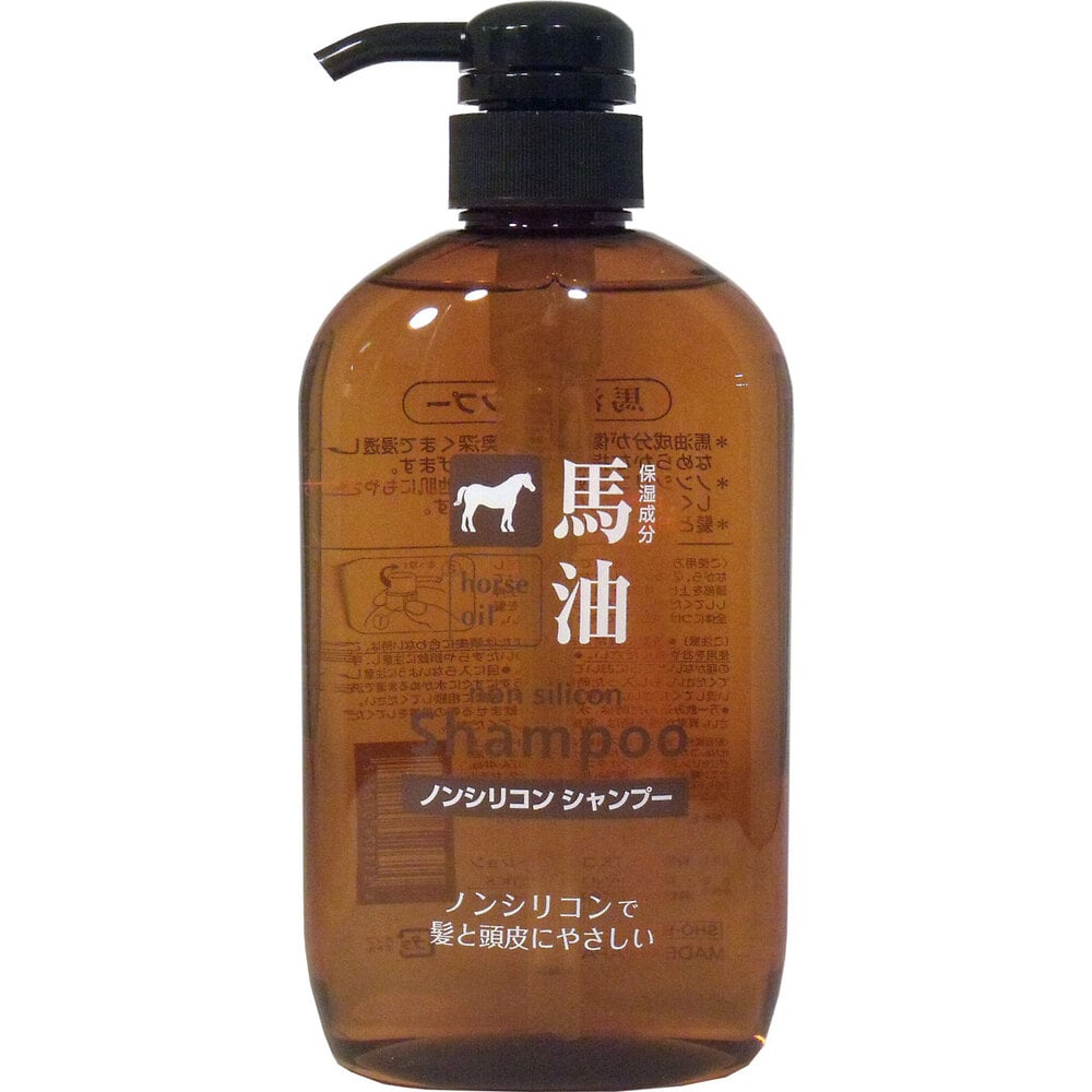TKコーポレーション 馬油ノンシリコンシャンプー 600mL 1個(ご注文単位1個)【直送品】