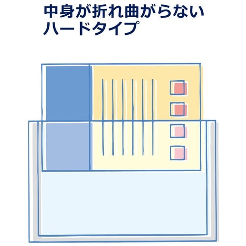 プラス PLUS カードケース ハードタイプ A5 PET PC-205C 34-465 1枚（ご注文単位1枚）【直送品】