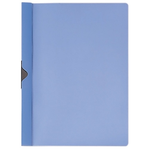 プラス PLUS スライドクリップファイル FS-141PH A4-S ブルー 422-632 1冊（ご注文単位1冊）【直送品】