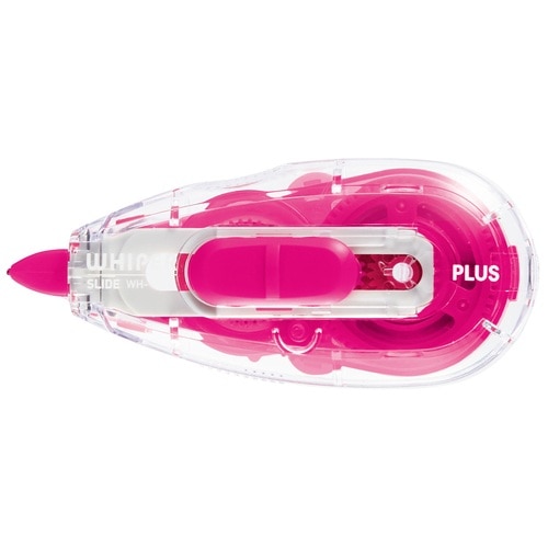 プラス PLUS 修正テープ ホワイパースライド ポップカラー 本体 5mm ピンク PK WH-115 1個(ご注文単位1個)【直送品】