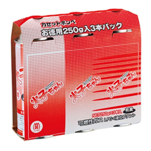TTS カセットボンベ 火子ちゃん 3本入 1パック(ご注文単位1パック)【直送品】