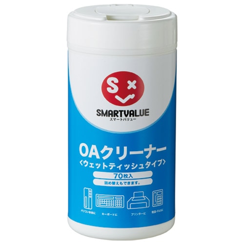 スマートバリュー OAクリーナー本体M 70枚入 A311J 1本(ご注文単位1本)【直送品】