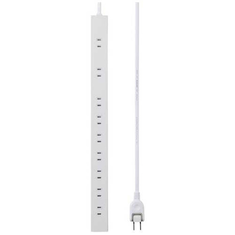 エレコム OAタップ 10個口 3m ホワイト ECT-0103WH 1個(ご注文単位1個)【直送品】
