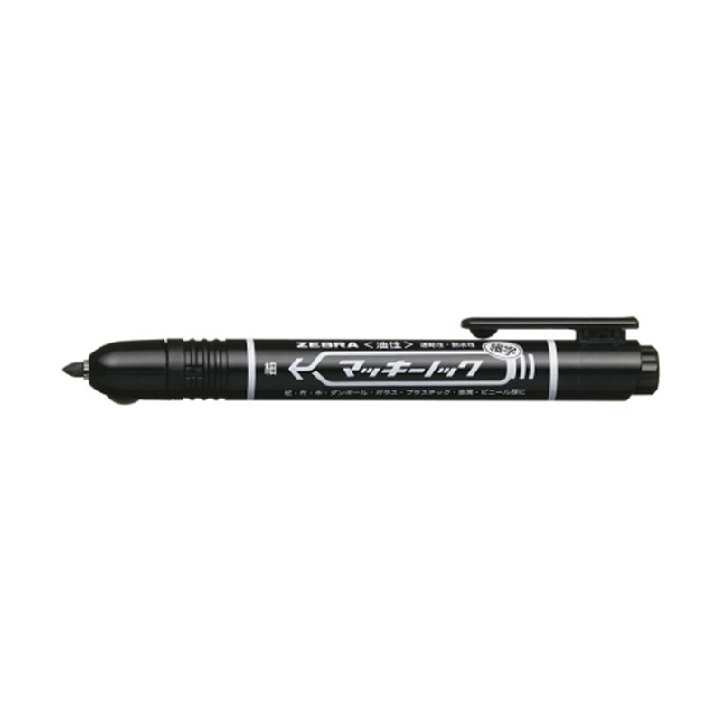 ゼブラ マッキーノック 細字 P-YYSS6-BK 黒 1個（ご注文単位1個）【直送品】