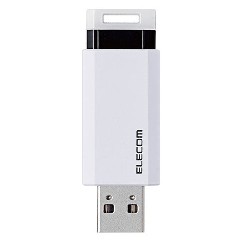エレコム USBメモリ3.1 ノック式16GB MF-PKU3016GWH 1個（ご注文単位1個）【直送品】