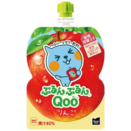 コカ・コーラ ※ぷるんぷるんQoo りんご 125g 6個/ケース ※軽（ご注文単位1ケース）【直送品】
