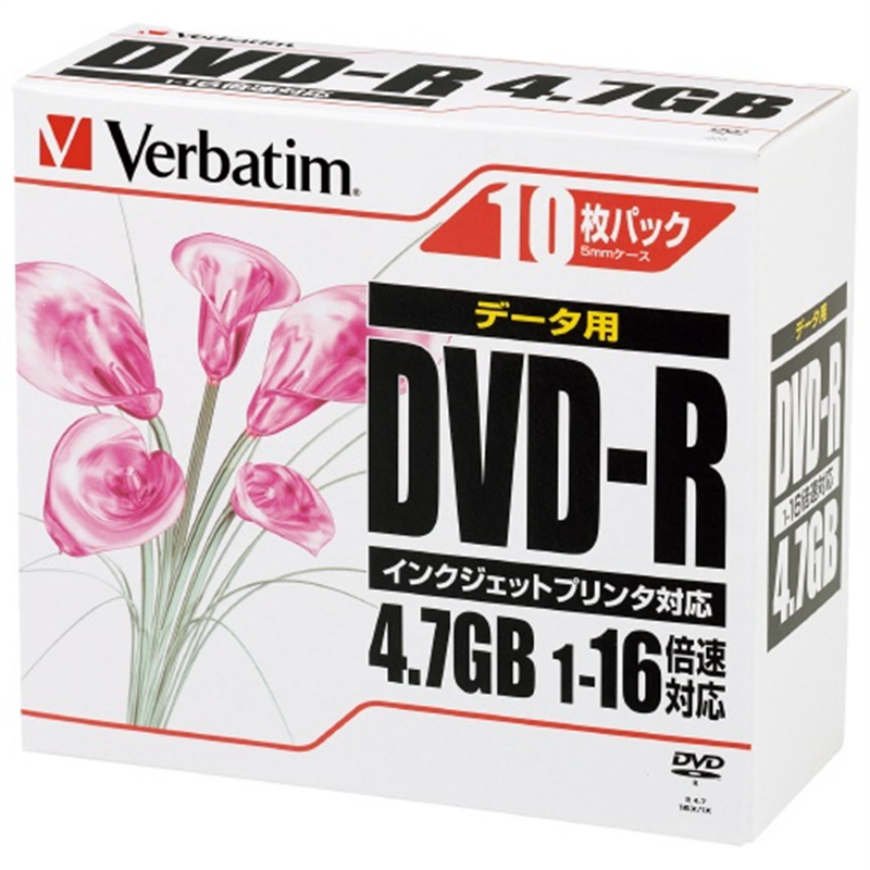 Verbatim Japan DVD?R <4.7GB> DHR47JPP10 10枚 1個（ご注文単位1個）【直送品】