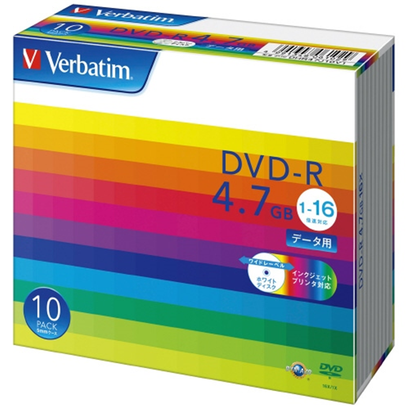 Verbatim Japan DVD?R <4.7GB> DHR47JP10V1 10枚 1個（ご注文単位1個）【直送品】