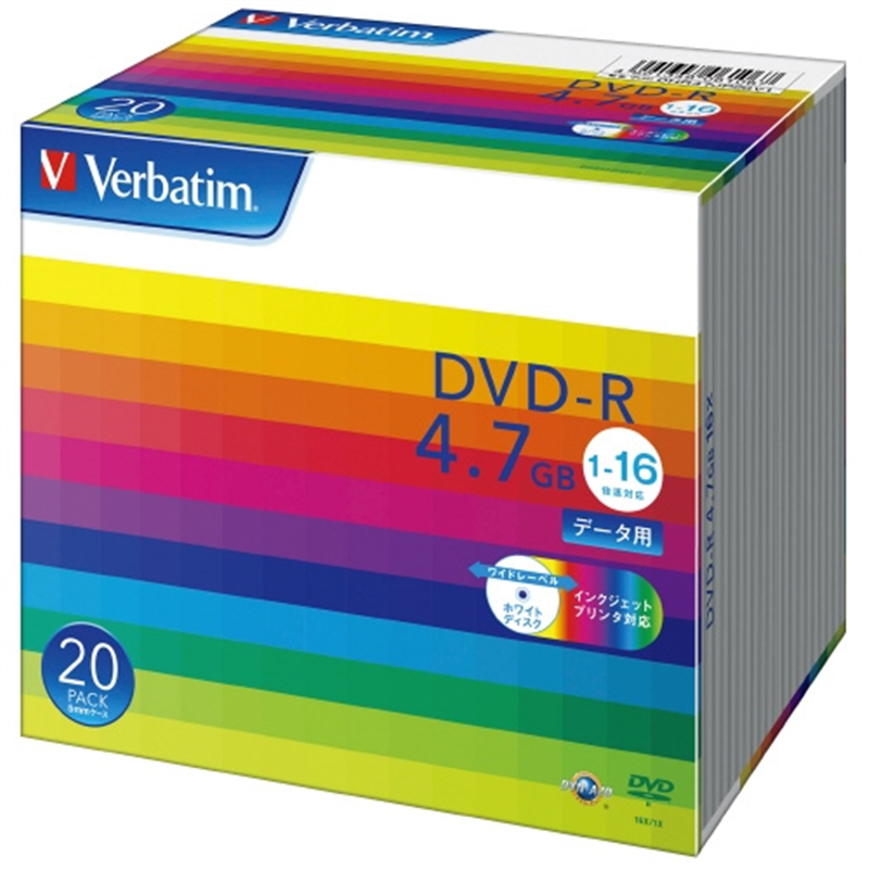 Verbatim Japan DVD?R <4.7GB> DHR47JP20V1 20枚 1個（ご注文単位1個）【直送品】