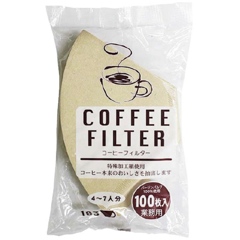 ニットク コーヒーフィルター100枚入 4?7人分  1個（ご注文単位1個）【直送品】